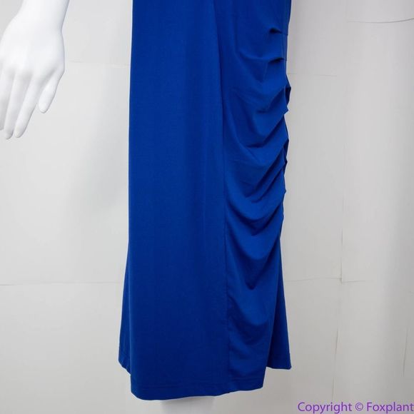 NEW Eloquii royal blue sleeveless ruched bodycon dress, size 22 - Picture 15 of 16